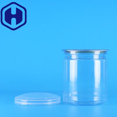 Герметичные прозрачные круглые банки для детского питания из ПЭТ-пластика с персиковым вкусом, с крышкой легкого открывания