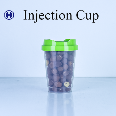 Bulk Small Injection PP Cup with Cap OEM Customization Screen Printing for Chocolate Beans Candies